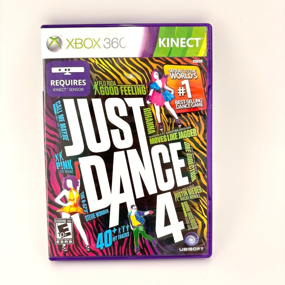Just‎ Dance 4 Xbox 360 Kinect Game Rihanna One Direction 40+ Hit Tracks Ubisoft